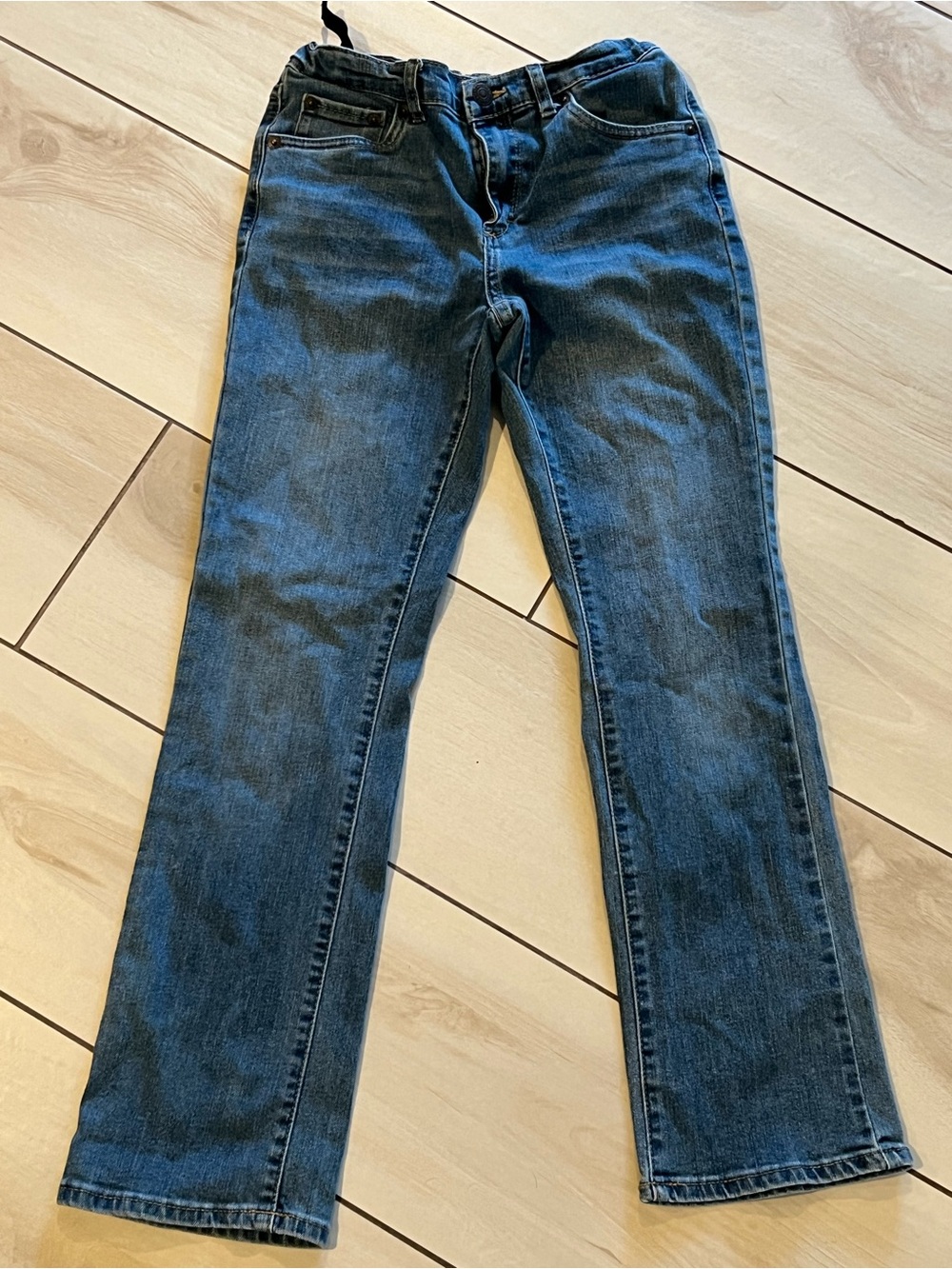 Levi's Kids Boot Cut Jeans Blue Denim Size 14 Regular Adjustable Waist Unisex
